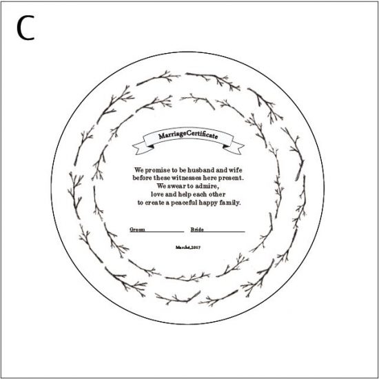 結婚証明書兼ウェディングリースC